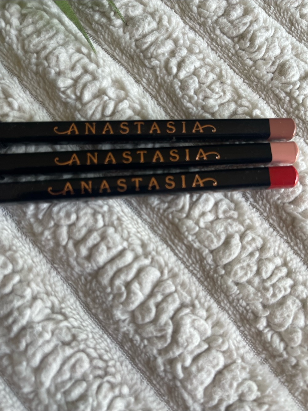 Anastasia Lip Liner Set in Cherry,Mocha,and Baby Roses.